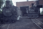 CTS 484 and stablemate 487 simmer outside the engine house